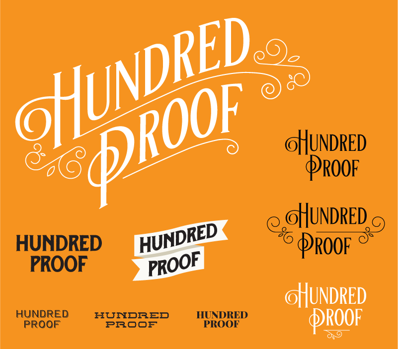 Hundred Proof - Wordmark Concepts